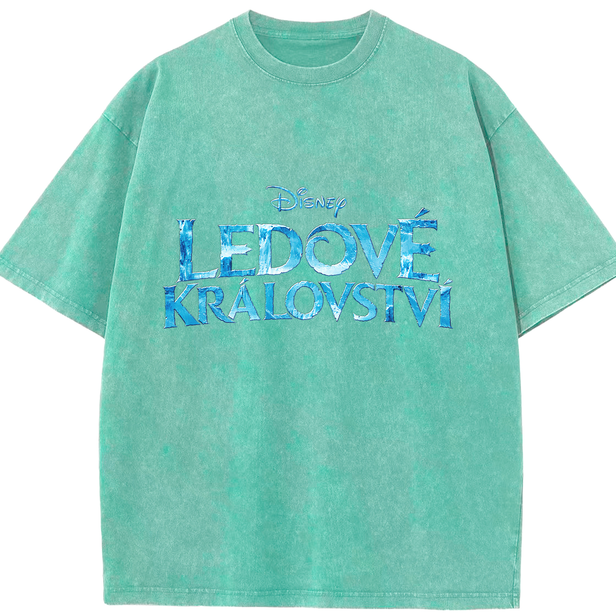 （画像用） アナと雪の女王 アンナ エルサ Frozen Anna Elsa 綿100% ヴィンテージ風 半袖Tシャツ（フロントプリント）
